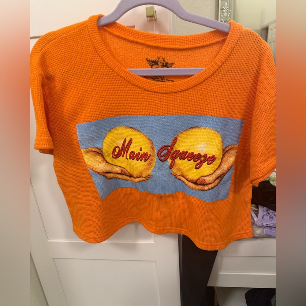 Boys lie thermal crop t shirt